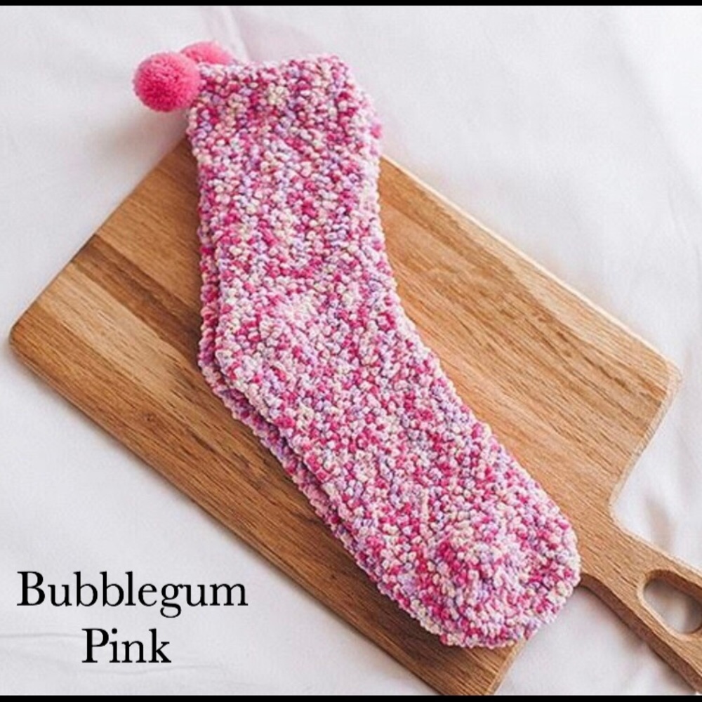Cupcake Pom Pom Fuzzy Socks! 4 left! - Picture 6 of 7